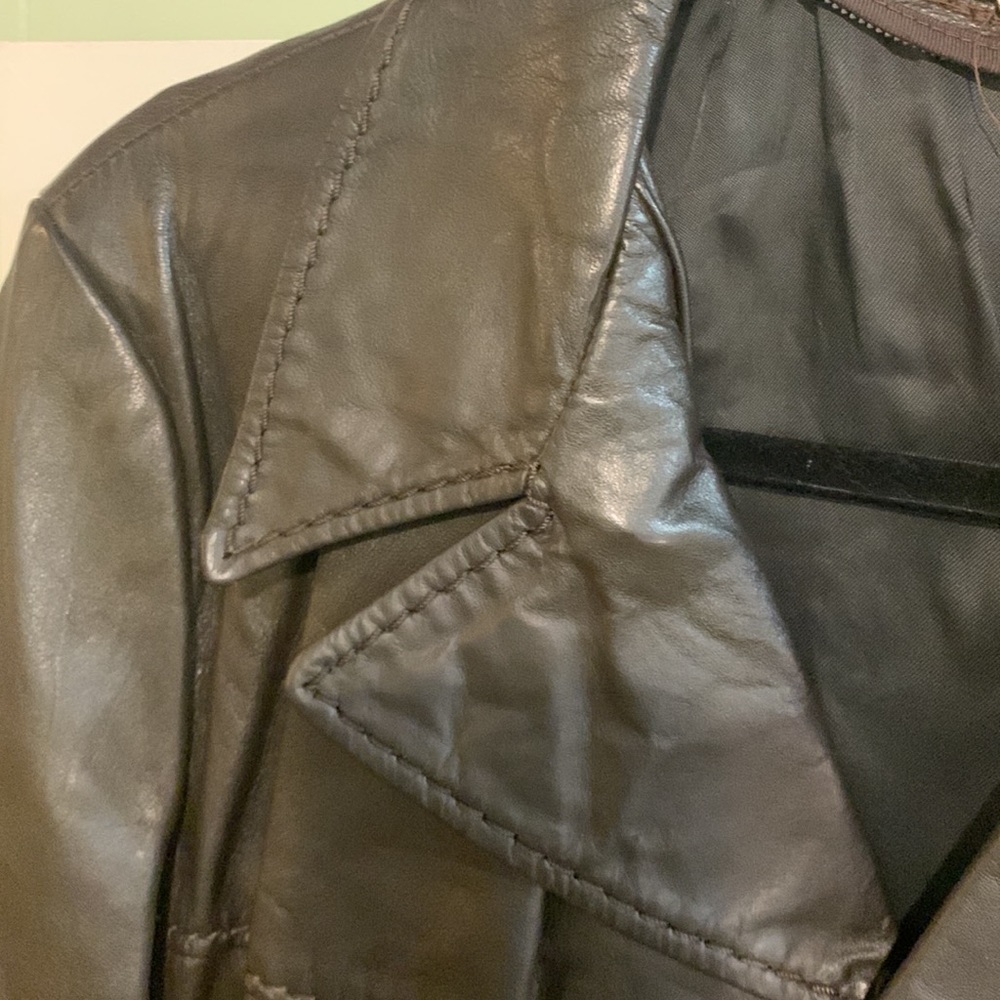 Vintage Men's Patchwork Leather Jacket - image 5